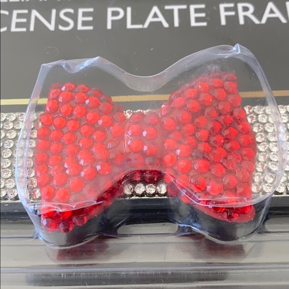 License Plate Frame Bow Rhinestone Bling - Picture 5 of 7